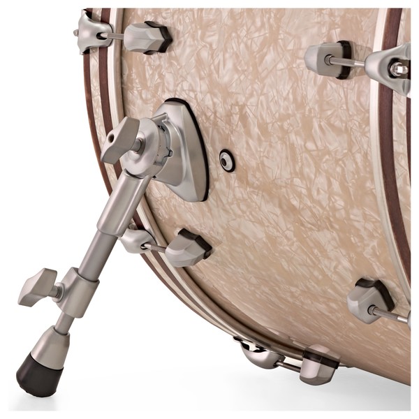 SJC Drums Custom 24" 3pc Shell Pack, Aged White Pearl