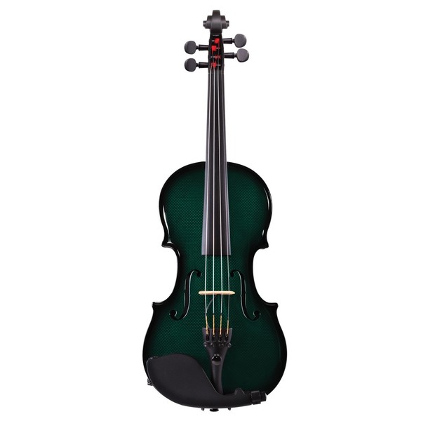 Glasser Carbon Composite Violin - Green, Front