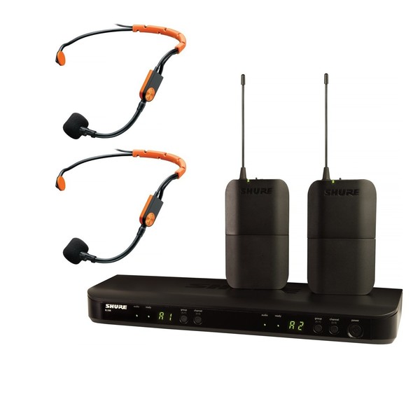 Shure BLX188E/SM31-S8 Dual Wireless Headset System with 2 x SM31FH 1