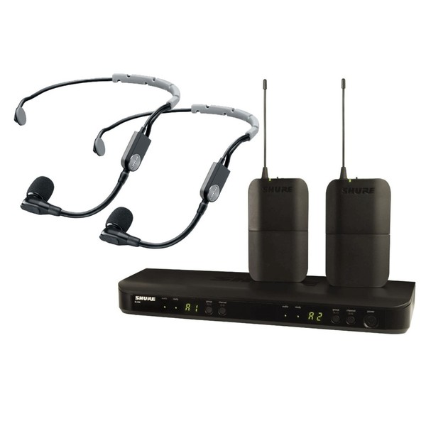 Shure BLX188E/SM35-S8 Dual Wireless Headset System with 2 x SM35 1