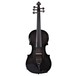 Glasser Carbon Composite Violin - Black, 5 String, Front