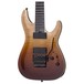 Schecter C-7 FR SLS Elite, Antique Fade Burst front close up