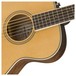 Fender PM-TE Standard Travel Electro Acoustic, Natural Body Close Up View