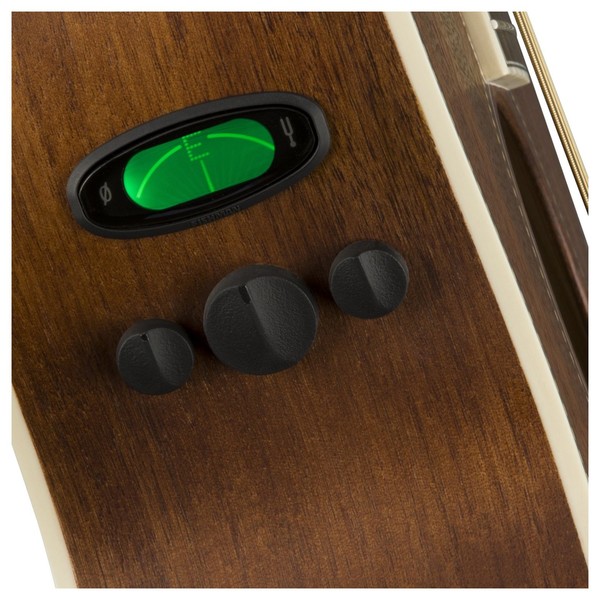 Fender PM-TE Standard Travel Electro Acoustic, All Mahogany Preamp View