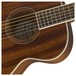 Fender PM-TE Standard Travel Electro Acoustic, All Mahogany Close Up Body View