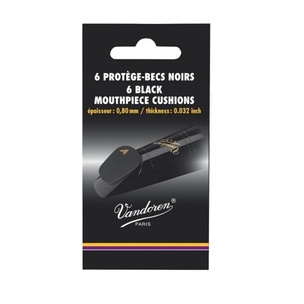 Vandoren Mouthpiece Cushions, 6 Pack (0.80mm)