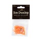 Jim Dunlop Genuine Celluloid 12 Pick Pack Thin, Orange Pearl