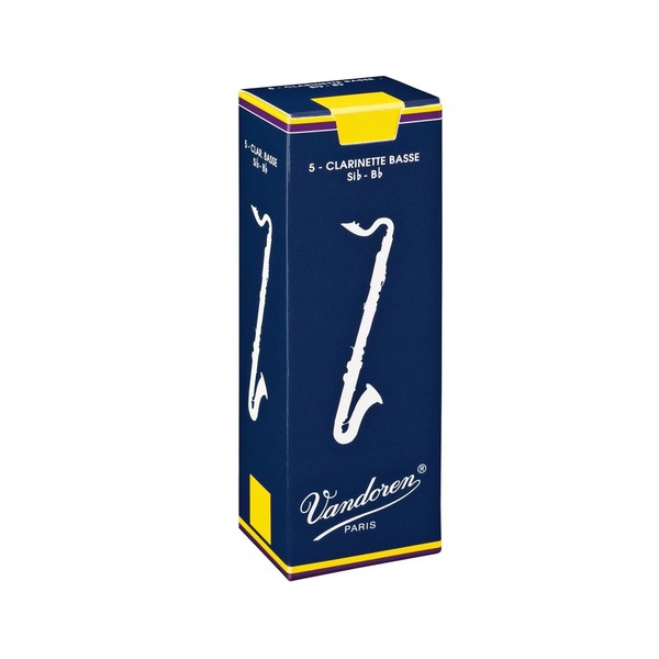 Vandoren Traditional Bass Clarinet Reeds, 1.5 (5 Pack)