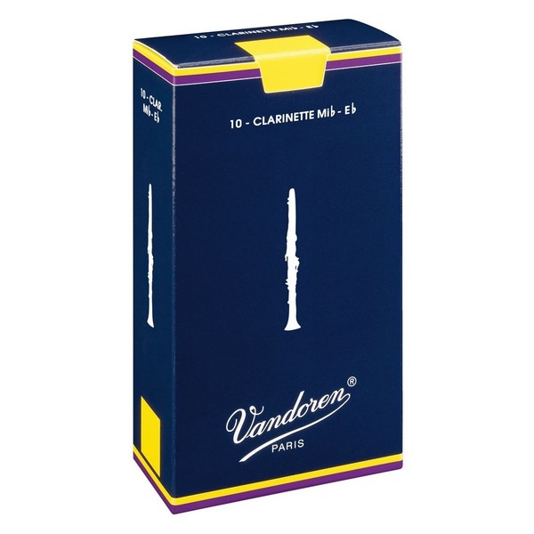 Vandoren Traditional Eb Soprano Clarinet Reed, 2.5 (10 Pack)