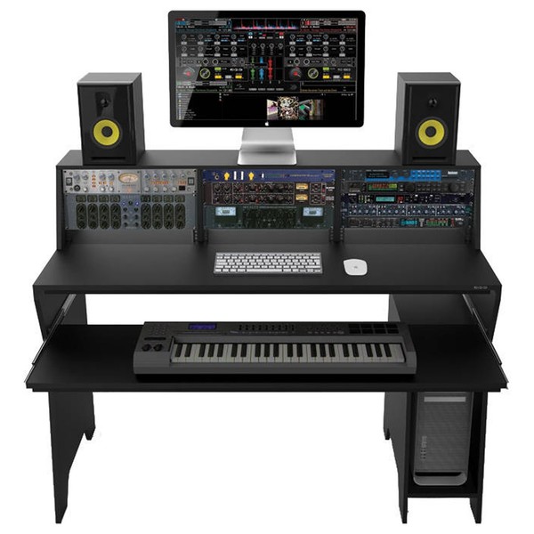 Zomo Studio Stand Milano, Black - Front (equipment not included)
