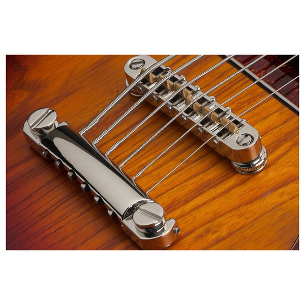 Schecter Hellcat VI, 3-Tone Sunburst Pearl bridge