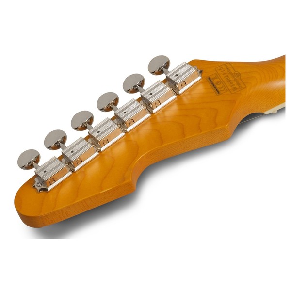 Schecter Hellcat VI, 3-Tone Sunburst Pearl headstock rear