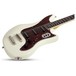 Schecter Hellcat VI, Ivory Pearl front angle away