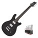 Pasadena Electric Guitar by Gear4music, Black, Inc Free iTrack Pocket - Main