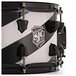 SJC Drums Custom 14 x 7 Snare Drum, Black & White Barber Shop