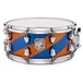 SJC Drums Custom 14 x 6 Snare Drum, Blue & Gold Barbershop