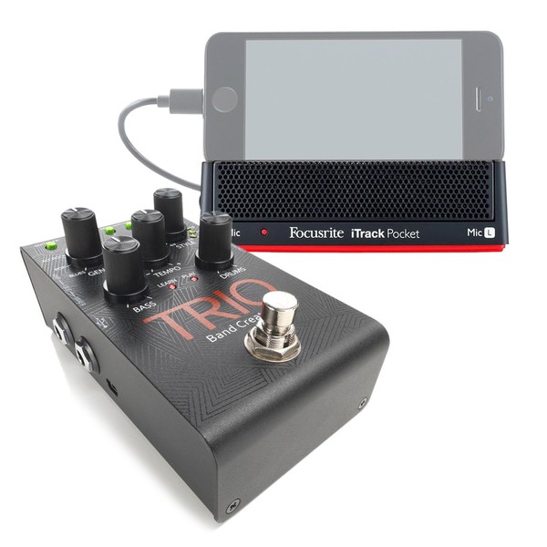 DigiTech TRIO Band Creator Pedal With Focusrite iTrack Pocket - Bundle