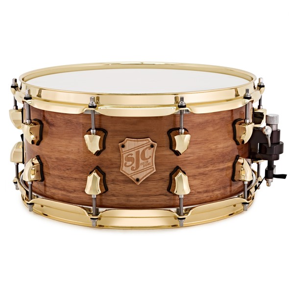 SJC Drums Custom 14 x 6.5 Snare Drum, High Gloss Koa