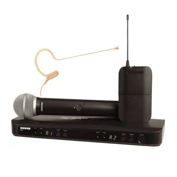 Shure BLX1288E/MX53-S8 Dual Wireless System with SM58 and MX153 1