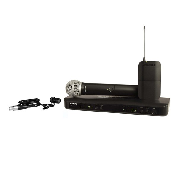 Shure BLX1288E/W85-T11 Dual Wireless System with SM58 and WL185 1