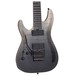 Schecter C-7 FR SLS Elite Left Handed, Black Fade Burst front close up