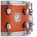 SJC Drums Custom 14 x 7.5 Snare Drum, Orange Sparkle Lacquer