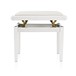 Adjustable Piano Stool by Gear4music, White