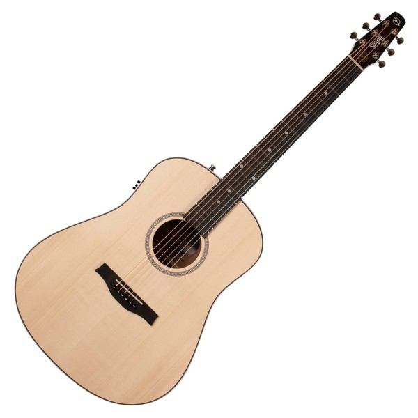 Seagull Maritime SWS Semi Gloss QIT Electro Acoustic, Natural Front View
