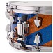 SJC Drums Custom 14 x 6 Snare Drum, Blue & Gold Barbershop