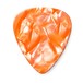 Jim Dunlop Genuine Celluloid 12 Pick Pack Med, Orange Pearl