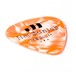 Jim Dunlop Genuine Celluloid 12 Pick Pack Med, Orange Pearl