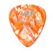 Jim Dunlop Genuine Celluloid 12 Pick Pack Med, Orange Pearl