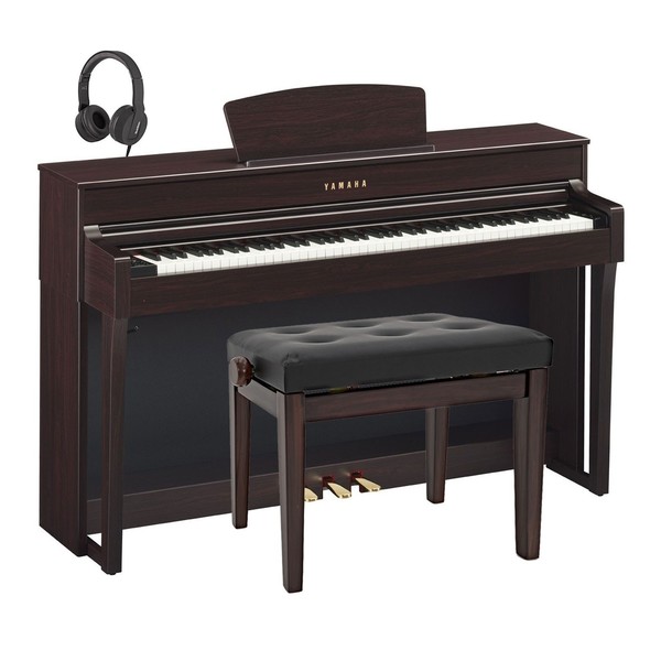 Yamaha CLP 635 Digital Piano Package, Rosewood at Gear4music