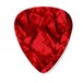 Dunlop Genuine Celluloid 12 Pick Pack Med, Red Pearl