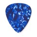 Dunlop Genuine Celluloid 12 Pick Pack Thin, Blue Pearl