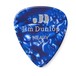 Dunlop Genuine Celluloid 12 Pick Pack Heavy, Blue Pearl