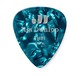 Dunlop Genuine Celluloid 12 Pick Pack Thin, Turq Pearl