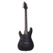 Schecter Demon-6 Left Handed, Aged Black Satin front view