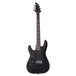 Schecter Demon-6 FR Left Handed, Aged Black Satin front view