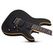 Schecter Demon-6 FR, Aged Black Satin front angle down