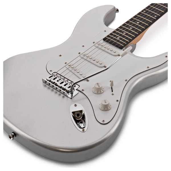 LA Electric Guitar + Amp Pack, Silver