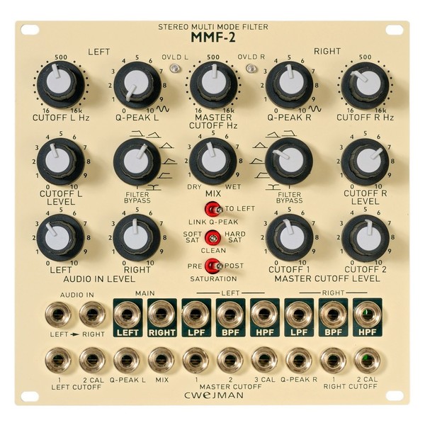 Cwejman MMF-2 Stereo Multi Mode Filter - Front