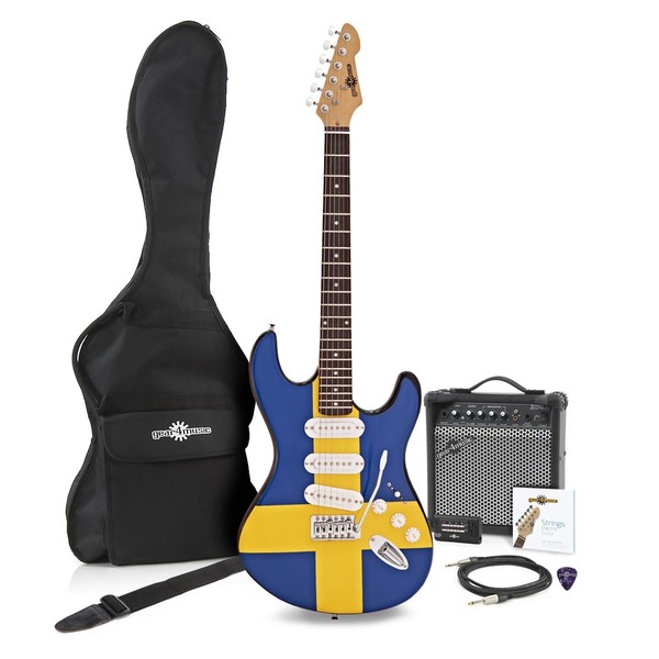 LA Electric Guitar + Amp Pack, Swedish Flag