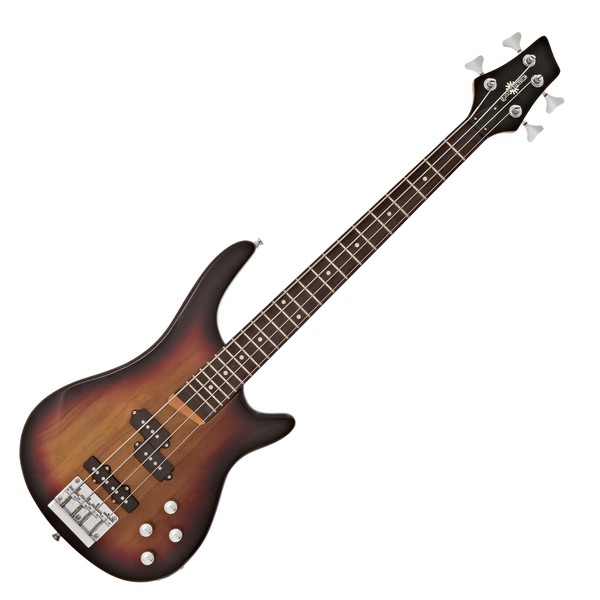 Chicago Short Scale Bass Guitar by Gear4music, Sunburst