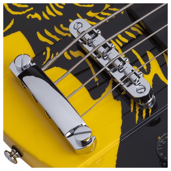 Schecter Simon Gallup Ultra, Yellow & Black