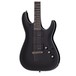 Schecter Blackjack SLS C-1 Active, Aged Black Satin front close up