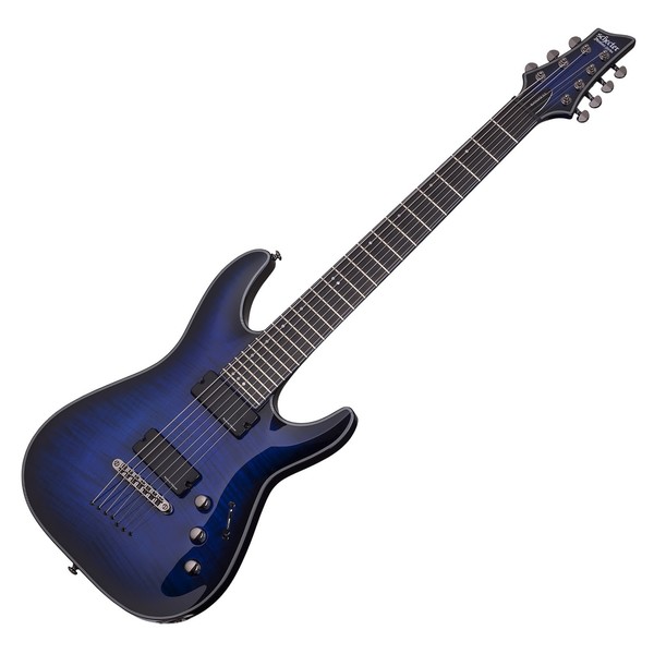 Schecter Blackjack SLS C-7 Active, See Thru Blue Burst