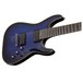 Schecter Blackjack SLS C-7 Active, See Thru Blue Burst front view angle