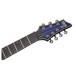 Schecter Blackjack SLS C-7 Active, See Thru Blue Burst headstock