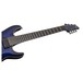 Schecter Blackjack SLS C-7 Active, See Thru Blue Burst neck angle